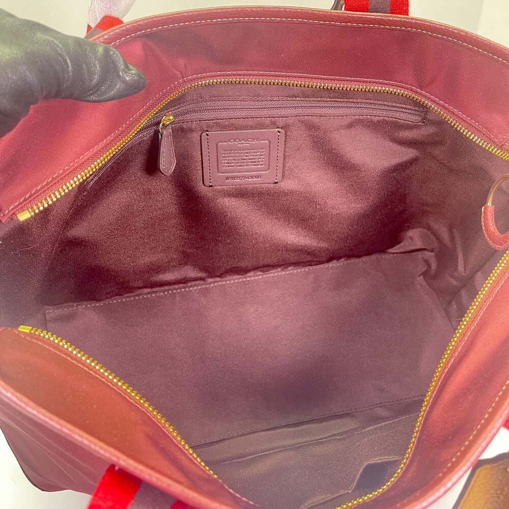 Coach Large ELLIS TOTE in Wine/Bergundy Multi NWT - Picture 11 of 12
